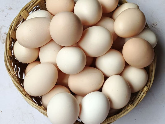 Farm-Fresh Brown Free-Range Eggs (Desi Eggs)